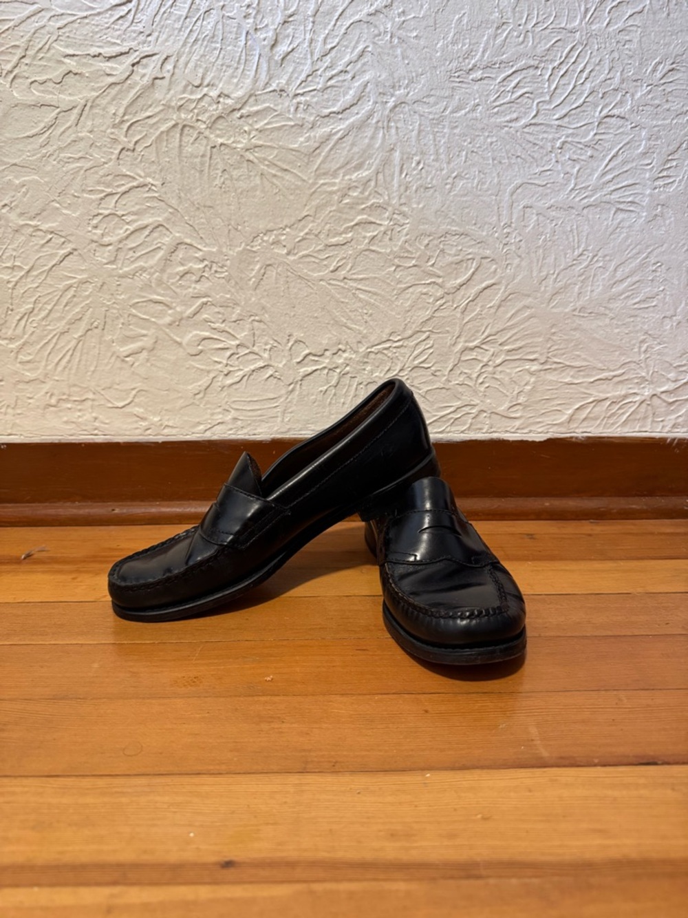 G.H.BASS & CO - Classic Black Leather Penny Loafers - 27cm